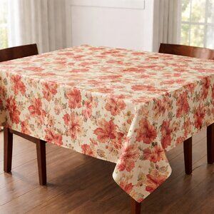 🍁 Autumn Leaf Patterned Tablecloth — 52″ x 52″ Square 🍁